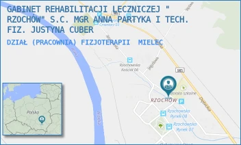 DZIAŁ (PRACOWNIA) FIZJOTERAPII - GABINET REHABILITACJI LECZNICZEJ " RZOCHÓW" S.C. MGR ANNA PARTYKA I TECH. FIZ. JUSTYNA CUBER - WANDY 11,  MIELEC