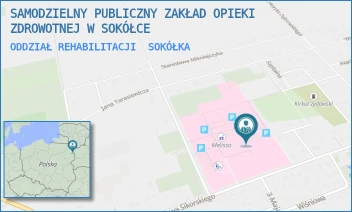 ODDZIAŁ REHABILITACJI - SAMODZIELNY PUBLICZNY ZAKŁAD OPIEKI ZDROWOTNEJ W SOKÓŁCE - GEN. WŁADYSŁAWA SIKORSKIEGO 40,  SOKÓŁKA