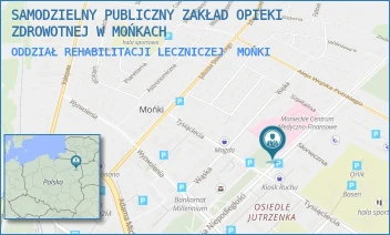 ODDZIAŁ REHABILITACJI LECZNICZEJ - SAMODZIELNY PUBLICZNY ZAKŁAD OPIEKI ZDROWOTNEJ W MOŃKACH - ALEJA NIEPODLEGŁOŚCI 9,  MOŃKI