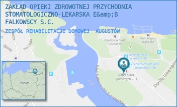 ZESPÓŁ REHABILITACJI DOMOWEJ - ZAKŁAD OPIEKI ZDROWOTNEJ PRZYCHODNIA STOMATOLOGICZNO-LEKARSKA E&amp;B FALKOWSCY S.C. - ZARZECZE 17B,  AUGUSTÓW