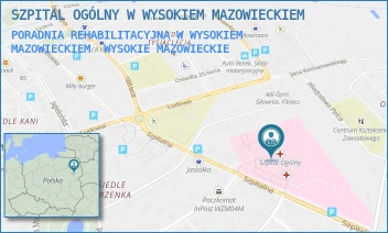 PORADNIA REHABILITACYJNA W WYSOKIEM MAZOWIECKIEM - SZPITAL OGÓLNY W WYSOKIEM MAZOWIECKIEM - SZPITALNA 5,  WYSOKIE MAZOWIECKIE