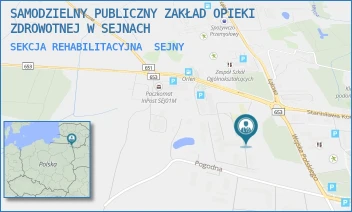 SEKCJA REHABILITACYJNA - SAMODZIELNY PUBLICZNY ZAKŁAD OPIEKI ZDROWOTNEJ W SEJNACH - WOJSKA  POLSKIEGO 60D,  SEJNY