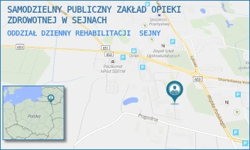 ODDZIAŁ DZIENNY REHABILITACJI - SAMODZIELNY PUBLICZNY ZAKŁAD OPIEKI ZDROWOTNEJ W SEJNACH - WOJSKA  POLSKIEGO 60D,  SEJNY