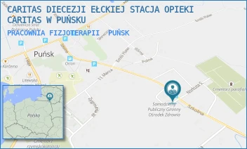 PRACOWNIA FIZJOTERAPII - CARITAS DIECEZJI EŁCKIEJ STACJA OPIEKI CARITAS W PUŃSKU - SZKOLNA 26,  PUŃSK