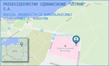 ODDZIAŁ REHABILITACJI KARDIOLOGICZNEJ STACJONARNEJ I - PRZEDSIĘBIORSTWO UZDROWISKOWE "USTROŃ" S.A. - MARII KONOPNICKIEJ 11,  AUGUSTÓW