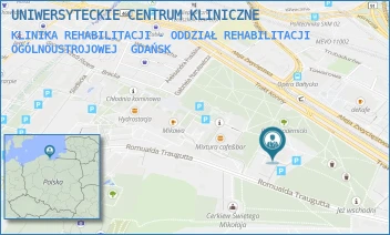 KLINIKA REHABILITACJI - ODDZIAŁ REHABILITACJI OGÓLNOUSTROJOWEJ - UNIWERSYTECKIE CENTRUM KLINICZNE - AL. ZWYCIĘSTWA 30,  GDAŃSK