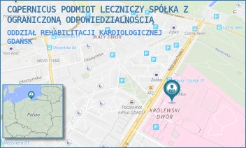 ODDZIAŁ REHABILITACJI KARDIOLOGICZNEJ - COPERNICUS PODMIOT LECZNICZY SPÓŁKA Z OGRANICZONĄ ODPOWIEDZIALNOŚCIĄ - ALEJA JANA PAWŁA II 50,  GDAŃSK