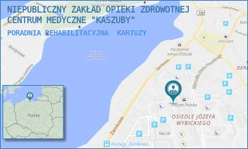 PORADNIA REHABILITACYJNA - NIEPUBLICZNY ZAKŁAD OPIEKI ZDROWOTNEJ CENTRUM MEDYCZNE "KASZUBY" - OS. WYBICKIEGO 3A,  KARTUZY