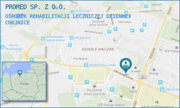 OŚRODEK REHABILITACJI LECZNICZEJ DZIENNEJ - PROMED SP. Z O.O. - UL. MŁODZIEŻOWA 35,  CHOJNICE