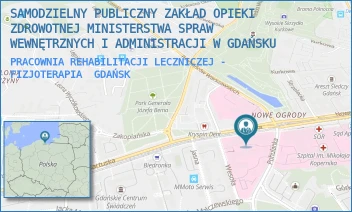 PRACOWNIA REHABILITACJI LECZNICZEJ - FIZJOTERAPIA - SAMODZIELNY PUBLICZNY ZAKŁAD OPIEKI ZDROWOTNEJ MINISTERSTWA SPRAW WEWNĘTRZNYCH I ADMINISTRACJI W GDAŃSKU - UL. KARTUSKA 4/6,  GDAŃSK