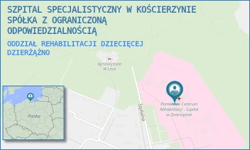 ODDZIAŁ REHABILITACJI DZIECIĘCEJ - SZPITAL SPECJALISTYCZNY W KOŚCIERZYNIE SPÓŁKA Z OGRANICZONĄ ODPOWIEDZIALNOŚCIĄ - UL. SZPITALNA 36,  DZIERŻĄŻNO