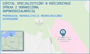 PODODDZIAŁ REHABILITACJI NEUROLOGICZNEJ - SZPITAL SPECJALISTYCZNY W KOŚCIERZYNIE SPÓŁKA Z OGRANICZONĄ ODPOWIEDZIALNOŚCIĄ - UL. SZPITALNA 36,  DZIERŻĄŻNO