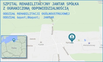ODDZIAŁ REHABILITACJI OGÓLNOUSTROJOWEJ ODDZIAŁ "B" - SZPITAL REHABILITACYJNY JANTAR SPÓŁKA Z OGRANICZONĄ ODPOWIEDZIALNOŚCIĄ - UL. RYBACKA 44,  JANTAR