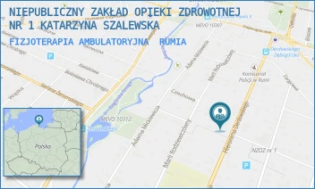 FIZJOTERAPIA AMBULATORYJNA - NIEPUBLICZNY ZAKŁAD OPIEKI ZDROWOTNEJ NR 1 KATARZYNA SZALEWSKA - UL. DERDOWSKIEGO 23,  RUMIA