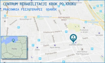 PRACOWNIA FIZJOTERAPII - CENTRUM REHABILITACJI KROK PO KROKU - UL. ŚLĄSKA 66 C,  GDAŃSK