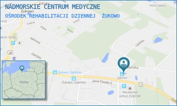OŚRODEK REHABILITACJI DZIENNEJ - NADMORSKIE CENTRUM MEDYCZNE SPÓŁKA Z OGRANICZONĄ ODPOWIEDZIALNOŚCIĄ - UL. GDAŃSKA 14D,  ŻUKOWO