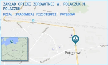 DZIAŁ (PRACOWNIA) FIZJOTERPII - ZAKŁAD OPIEKI ZDROWOTNEJ W. POLACZUK M. POLACZUK - UL. KOŚCIUSZKI 4A,  POTĘGOWO