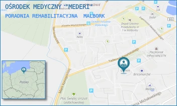 PORADNIA REHABILITACYJNA - OŚRODEK MEDYCZNY "MEDERI" - UL. TADEUSZA KOTARBIŃSKIEGO 10,  MALBORK