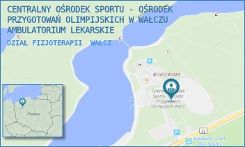 DZIAŁ FIZJOTERAPII - CENTRALNY OŚRODEK SPORTU - OŚRODEK PRZYGOTOWAŃ OLIMPIJSKICH W WAŁCZU AMBULATORIUM LEKARSKIE - AL. ZDOB. WAŁU POMORSKIEGO 99,  WAŁCZ