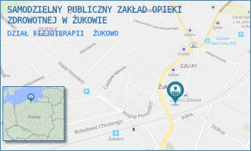 DZIAŁ FIZJOTERAPII - SAMODZIELNY PUBLICZNY ZAKŁAD OPIEKI ZDROWOTNEJ W ŻUKOWIE - UL. POŻARNA 4,  ŻUKOWO