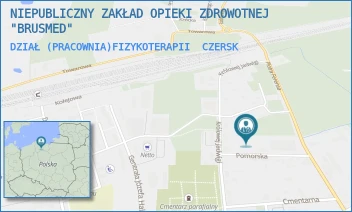 DZIAŁ (PRACOWNIA)FIZYKOTERAPII - NIEPUBLICZNY ZAKŁAD OPIEKI ZDROWOTNEJ "BRUSMED" - UL. POMORSKA 18,  CZERSK