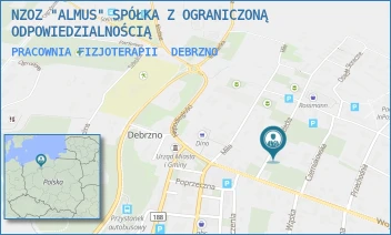 PRACOWNIA FIZJOTERAPII - NZOZ "ALMUS" SPÓŁKA Z OGRANICZONĄ ODPOWIEDZIALNOŚCIĄ - UL. STRZELECKA 2,  DEBRZNO
