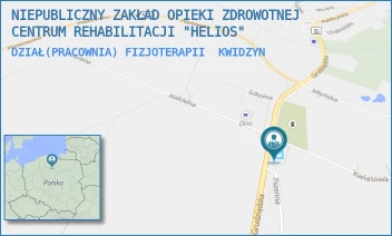 DZIAŁ(PRACOWNIA) FIZJOTERAPII - NIEPUBLICZNY ZAKŁAD OPIEKI ZDROWOTNEJ CENTRUM REHABILITACJI "HELIOS" - UL. GRUDZIĄDZKA 17,  KWIDZYN