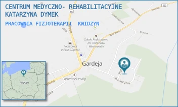 PRACOWNIA FIZJOTERAPII - CENTRUM MEDYCZNO- REHABILITACYJNE KATARZYNA DYMEK - UL. TĘCZOWA 2,  KWIDZYN