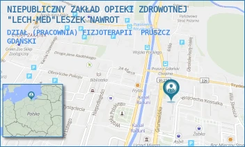 DZIAŁ (PRACOWNIA) FIZJOTERAPII - NIEPUBLICZNY ZAKŁAD OPIEKI ZDROWOTNEJ "LECH-MED"LESZEK NAWROT - UL. GRUNWALDZKA 25,  PRUSZCZ GDAŃSKI