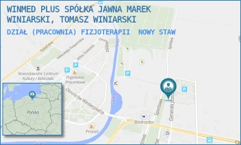 DZIAŁ (PRACOWNIA) FIZJOTERAPII - WINMED PLUS SPÓŁKA JAWNA MAREK WINIARSKI, TOMASZ WINIARSKI - JÓZEFA BEMA 9,  NOWY STAW