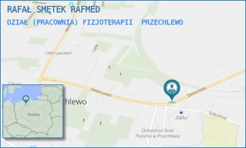 DZIAŁ (PRACOWNIA) FIZJOTERAPII - RAFAŁ SMĘTEK RAFMED - UL. DWORCOWA 35,  PRZECHLEWO