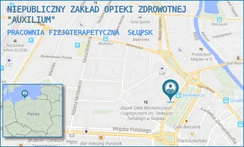 PRACOWNIA FIZJOTERAPETYCZNA - NIEPUBLICZNY ZAKŁAD OPIEKI ZDROWOTNEJ "AUXILIUM" - AL. HENRYKA SIENKIEWICZA 5A/1,  SŁUPSK
