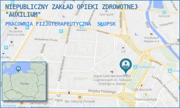 PRACOWNIA FIZJOTERAPEUTYCZNA - NIEPUBLICZNY ZAKŁAD OPIEKI ZDROWOTNEJ "AUXILIUM" - AL. HENRYKA SIENKIEWICZA 5A/1,  SŁUPSK
