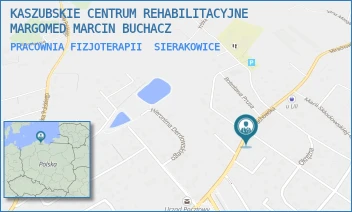 PRACOWNIA FIZJOTERAPII - KASZUBSKIE CENTRUM REHABILITACYJNE MARGOMED MARCIN BUCHACZ - UL. MIRACHOWSKA 10,  SIERAKOWICE