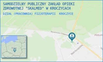 DZIAŁ (PRACOWNIA) FIZJOTERAPII - SAMODZIELNY PUBLICZNY ZAKŁAD OPIEKI ZDROWOTNEJ "SKALMED" W KROCZYCACH - UL. BATALIONÓW CHŁOPSKICH 33,  KROCZYCE