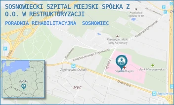 PORADNIA REHABILITACYJNA - SOSNOWIECKI SZPITAL MIEJSKI SPÓŁKA Z O.O. W RESTRUKTURYZACJI - UL. SZPITALNA 1,  SOSNOWIEC