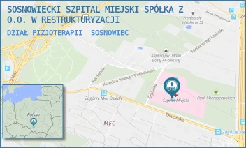 DZIAŁ FIZJOTERAPII - SOSNOWIECKI SZPITAL MIEJSKI SPÓŁKA Z O.O. W RESTRUKTURYZACJI - UL. SZPITALNA 1,  SOSNOWIEC