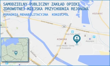 PORADNIA REHABILITACYJNA - SAMODZIELNY PUBLICZNY ZAKŁAD OPIEKI ZDROWOTNEJ MIEJSKA PRZYCHODNIA REJONOWA - UL. ARMII KRAJOWEJ 2,  KONIECPOL