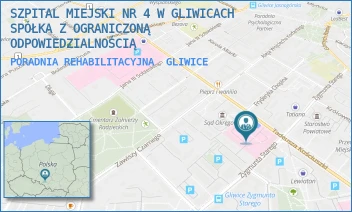 PORADNIA REHABILITACYJNA - SZPITAL MIEJSKI W GLIWICACH SPÓŁKA Z OGRANICZONĄ ODPOWIEDZIALNOŚCIĄ - UL. ZYGMUNTA STAREGO 20,  GLIWICE