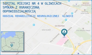 ODDZIAŁ REHABILITACJI NEUROLOGICZNEJ - SZPITAL MIEJSKI W GLIWICACH SPÓŁKA Z OGRANICZONĄ ODPOWIEDZIALNOŚCIĄ - UL. RADIOWA 2,  GLIWICE