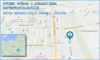 ZESPÓŁ REHABILITACJI DOMOWEJ - EPIONE SPÓŁKA Z OGRANICZONĄ ODPOWIEDZIALNOŚCIĄ - UL. GEODETÓW 1,  RZESZÓW