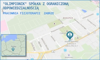 PRACOWNIA FIZJOTERAPII - "OLIMPIONIK" SPÓŁKA Z OGRANICZONĄ ODPOWIEDZIALNOŚCIĄ - UL. BYTOMSKA 28,  ZABRZE