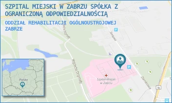 ODDZIAŁ REHABILITACJI OGÓLNOUSTROJOWEJ - SZPITAL MIEJSKI W ZABRZU SPÓŁKA Z OGRANICZONĄ ODPOWIEDZIALNOŚCIĄ - ZAMKOWA 4,  ZABRZE