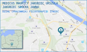 DZIAŁ (PRACOWNIA) FIZJOTERAPII - MEDICUS MAURYCY JAKUBIEC URSZULA JAKUBIEC SPÓŁKA JAWNA - UL. DWORCOWA 22,  ŻYWIEC