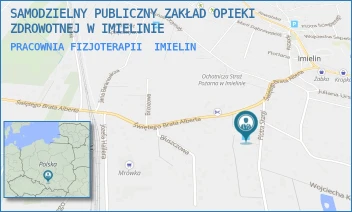 PRACOWNIA FIZJOTERAPII - SAMODZIELNY PUBLICZNY ZAKŁAD OPIEKI ZDROWOTNEJ W IMIELINIE - UL. PIOTRA SKARGI 2,  IMIELIN