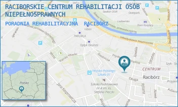 PORADNIA REHABILITACYJNA - RACIBORSKIE CENTRUM REHABILITACJI OSÓB NIEPEŁNOSPRAWNYCH - UL. RZEŹNICZA 8,  RACIBÓRZ