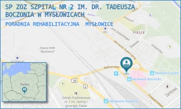 PORADNIA REHABILITACYJNA - SP ZOZ SZPITAL NR 2 IM. DR. TADEUSZA BOCZONIA W MYSŁOWICACH - UL. BYTOMSKA 41,  MYSŁOWICE