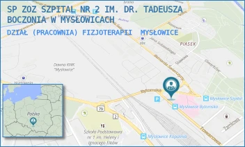 DZIAŁ (PRACOWNIA) FIZJOTERAPII - SP ZOZ SZPITAL NR 2 IM. DR. TADEUSZA BOCZONIA W MYSŁOWICACH - UL. BYTOMSKA 41,  MYSŁOWICE