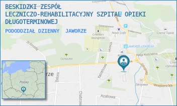 PODODDZIAŁ DZIENNY - BESKIDZKI ZESPÓŁ LECZNICZO-REHABILITACYJNY SZPITAL OPIEKI DŁUGOTERMINOWEJ - UL. SŁONECZNA 83,  JAWORZE
