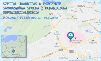 PRACOWNIA FIZJOTERAPII - SZPITAL JOANNITAS W PSZCZYNIE SAMORZĄDOWA SPÓŁKA Z OGRANICZONĄ ODPOWIEDZIALNOŚCIĄ W RESTRUKTURYZACJI - UL. DR. WITOLDA ANTESA 11,  PSZCZYNA